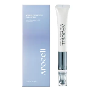 Arocell Wrinkle Solution Eye Cream paakių kremas su masažine galvute