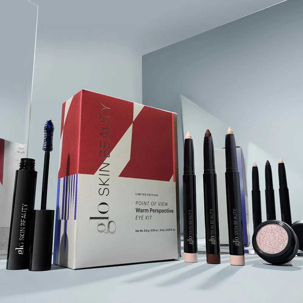 GLO SKIN BEAUTY šiltų atspalvių akių makiažo rinkinys - Image 2